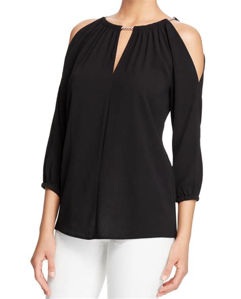 michael kors black top petite|Michael Kors tops.